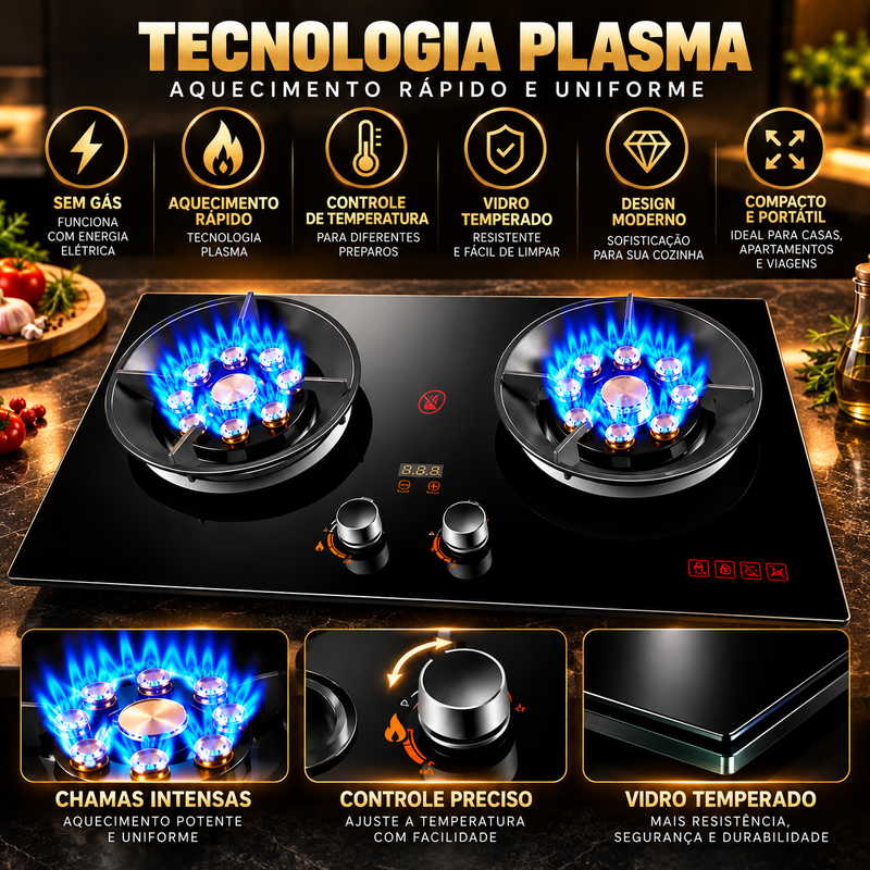 Tecnologia do fogão FlameCook